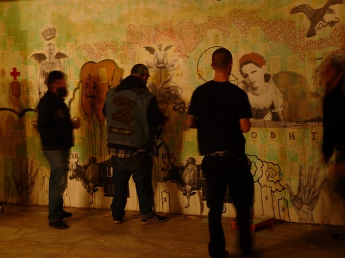 Old Library Basement collaboration with J.O.B. and others. photo: Tom Pennington