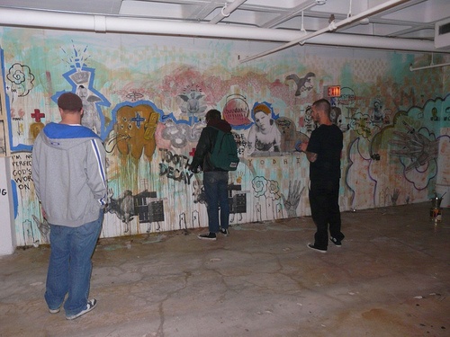 Old Library Basement collaboration with J.O.B. and others. photo: Tom Pennington