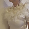 Ripped Satin Neck Ruff