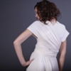 Back view of short sleeved version
