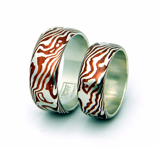 Random Pattern Wedding Bands