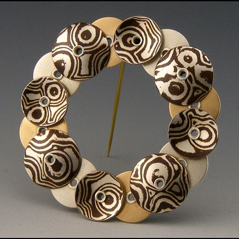 Discs Brooch