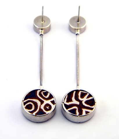 Large Drop Disc Earrings