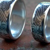 Random Pattern Wedding Bands