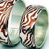 Random Pattern Wedding Bands