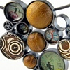 Large Disc Cluster Pendant (Oxidized Finish)