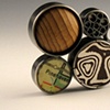 Five Disc Cluster Pin
