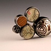 Five Domed Disc Cluster Pin