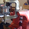 Metal in c-clamp