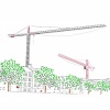 De bouw gaat goed (process drawing)