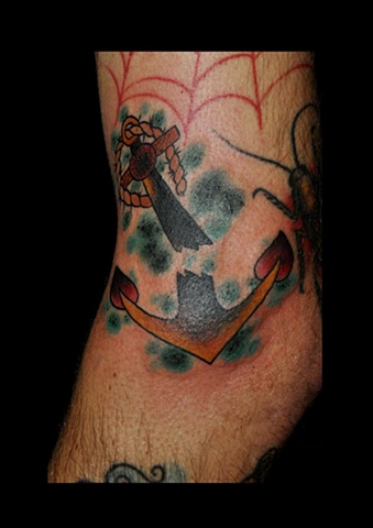 broken anchor tattoo