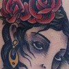 Girl and Skull