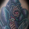 Gorilla choking Chicken 