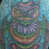 Owl on Skull