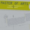 'Master of Art' grad program poster
