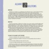 Alliance for Just Solutions handout