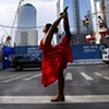 Teardrop at The New World Trade Center, Standing at 80 Stories on October 14, 2011