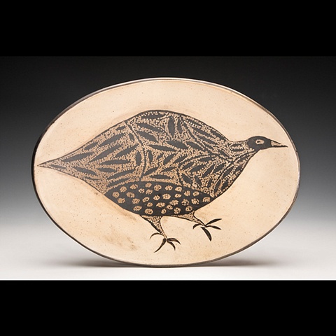 Oval Bird Platter