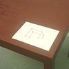 Misguided Table (detail with print)