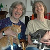 Sam and Kathy and their cats