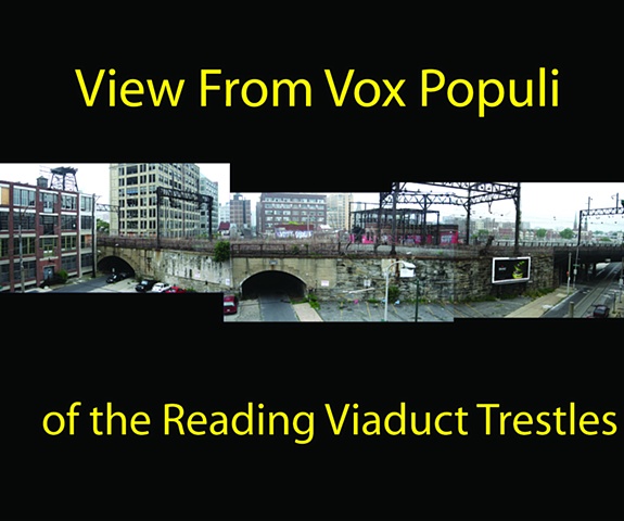 View from Vox Populi of Reading Viaduct Trestles