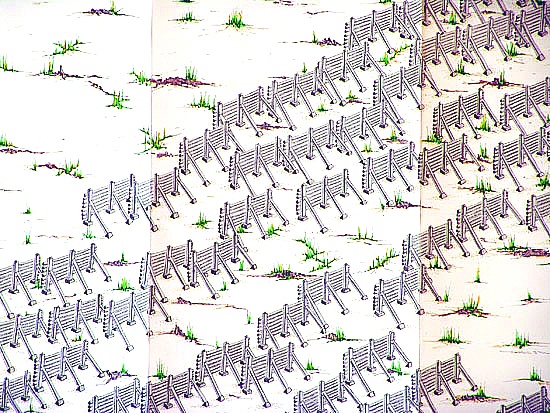 Avalanche Fences (Detail)