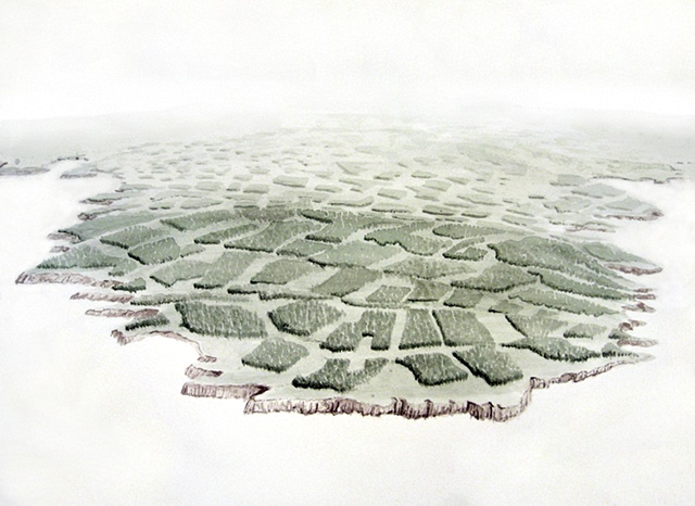 "Daniel Anhorn" painting, landscape, clearcut