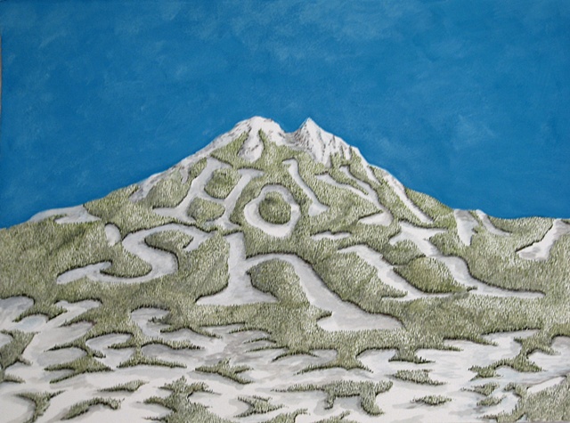 "Daniel Anhorn", painting, landscape, clearcut, "ski runs", holy shit