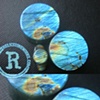 3/4" Blue Spectrolite with 0g Labret
