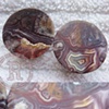 3/4" Red Lace Agate Mayans