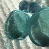 1 1/2" Blue/Green Fluorite with Flats