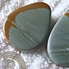 1 1/4" Blue Mustang Picture Jasper Teardrops