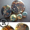 1 3/8", 00g, 3/4" Green Amber