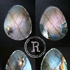 1" Silver/Purple Spectrolite
