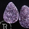 1 1/2" Rough Amethyst Teardrops