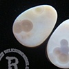 1" White Ocean Jasper Teardrops