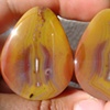 1 1/4" Condor Agate Teardrops
