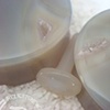 1 1/4" Grey Agate with 6g Conch
