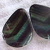 1 1/8" Rainbow Fluorite Teardrops
