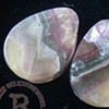 7/8" Rainbow Fluorite Teardrops