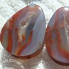 1 1/2" Condor Agate Teardrops