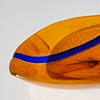 Oransje fat m/bl&aring; stripe

