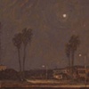 Moonrise over Condemned Building #3/ Santa Anna Winds