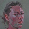 Self Portrait with Red and Green