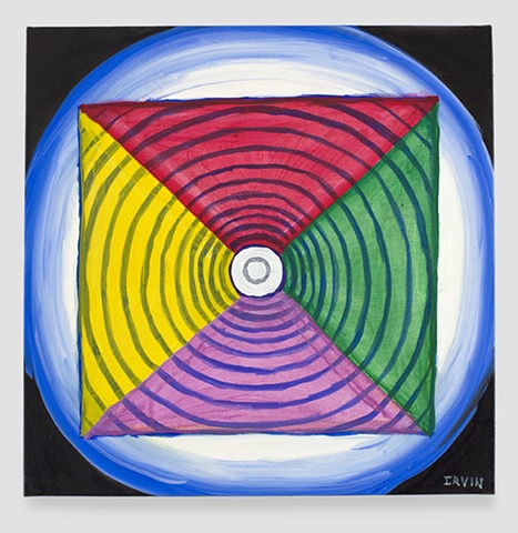 Mandala. 18x18in. acrylic on canvas