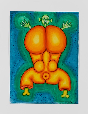 Charles Irvin drawing, Works on paper, art