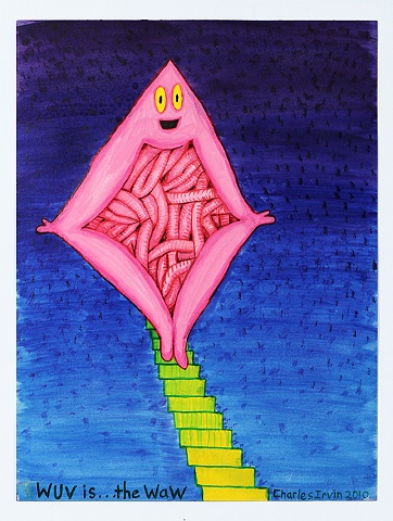 Charles Irvin drawing / Works on paper
