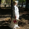 Illusion Dress 3
"Healing"

4 hour Durational performance in Park Tabor 9th October 2011

photo by Erna Ostanek