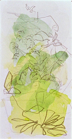 landscape with yellow-green