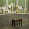 Cartoon and Ceramic Installation, Gasser Grunert, "Where I Have Lived and What I Live For"
